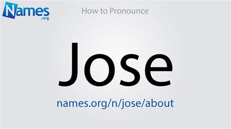 jose pronunciation.